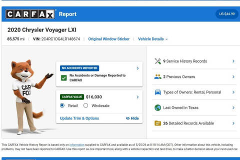 2020 Chrysler Voyager LXi