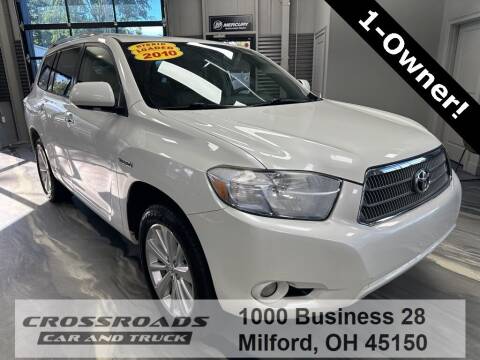 2010 Toyota Highlander Hybrid for sale at Crossroads Car & Truck in Milford OH