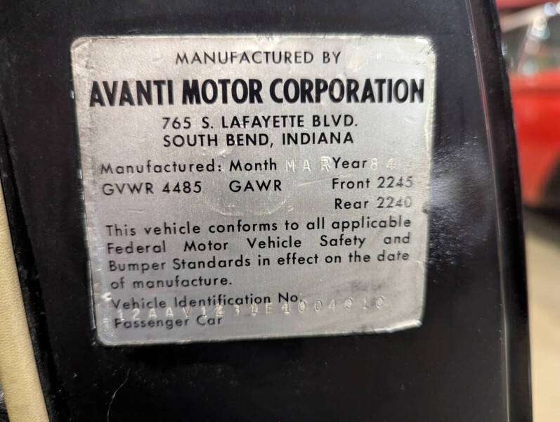 1984 Avanti II