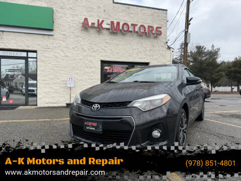 2015 Toyota Corolla S Plus