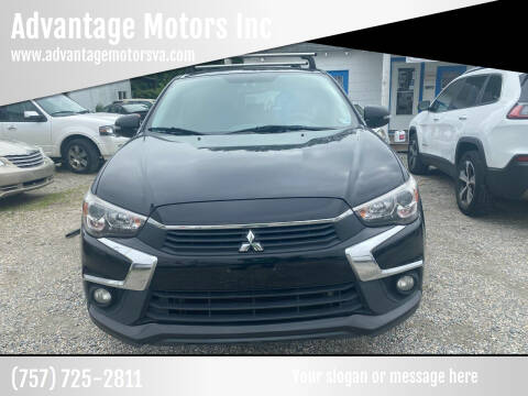 2017 Mitsubishi Outlander Sport for sale at Advantage Motors Inc in Newport News VA