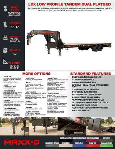 2023 MAXX-D 40' LDB LOW PROFILE TANDEM FLA