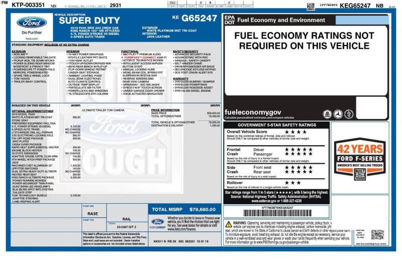2019 Ford F-250 Super Duty King Ranch