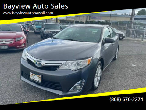 2013 Toyota Camry Hybrid for sale at Bayview Auto Sales in Waipahu HI
