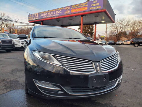 2015 Lincoln MKZ for sale at PA Auto Mall Inc in Bensalem PA