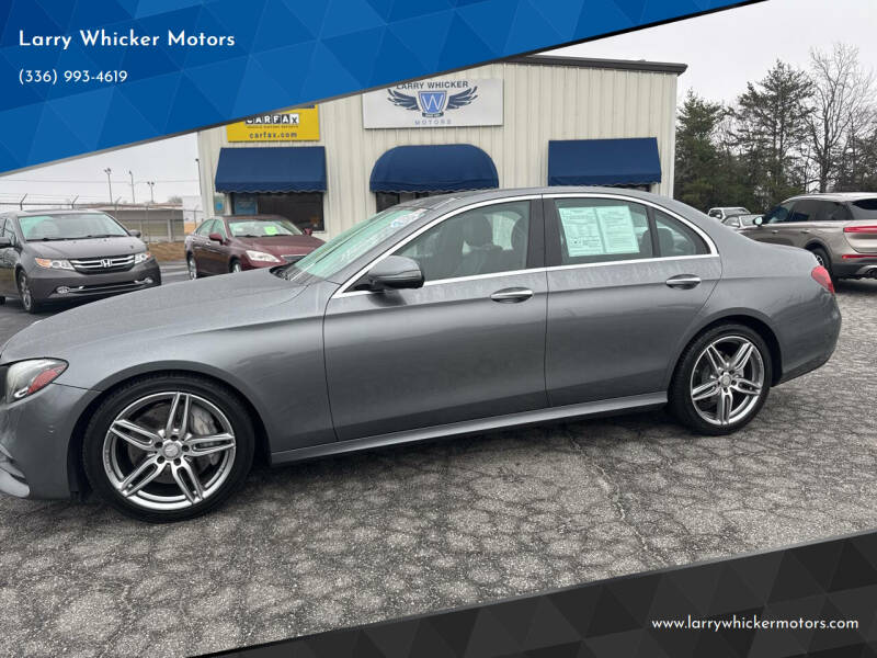 2017 Mercedes-Benz E-Class for sale at Larry Whicker Motors in Kernersville NC