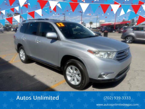 2012 Toyota Highlander SE