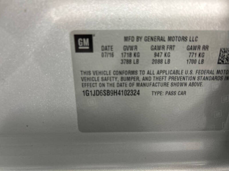 2017 Chevrolet Sonic LT Auto