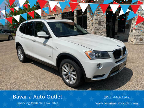 2013 BMW X3 for sale at Bavaria Auto Outlet in Victoria MN