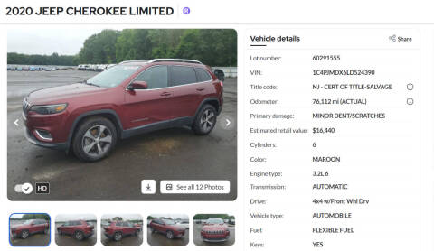 2020 Jeep Cherokee Limited