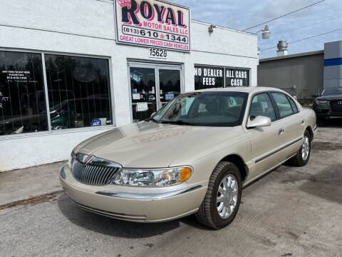 2002 Lincoln Continental for sale at ROYAL MOTOR SALES LLC in Dover FL
