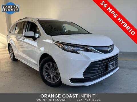 2021 Toyota Sienna for sale at ORANGE COAST CARS in Westminster CA