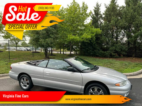 2000 Chrysler Sebring for sale at Virginia Fine Cars in Chantilly VA