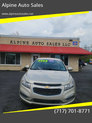 2015 Chevrolet Cruze for sale at Alpine Auto Sales in Carlisle PA