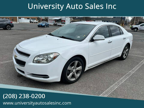 2012 Chevrolet Malibu for sale at University Auto Sales Inc in Pocatello ID