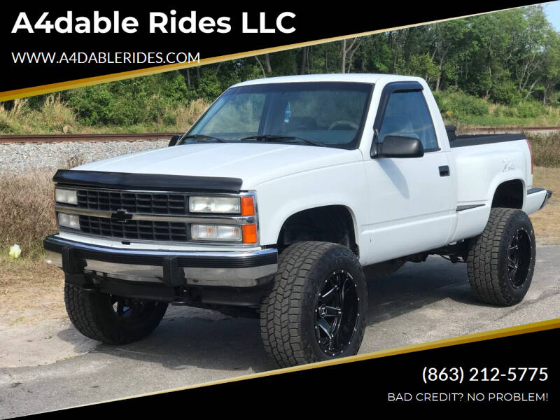 1992 Chevrolet C/K 1500 Series for sale at A4dable Rides LLC in Haines City FL