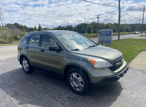 2009 Honda CR-V for sale at SIMPSON MOTORS in Youngstown OH