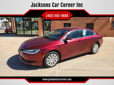 2017 Chrysler 200 for sale at Jacksons Car Corner Inc in Hastings NE