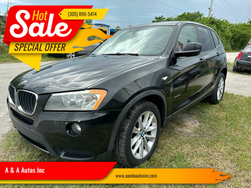 2014 BMW X3 for sale at A & A Autos Inc in Homestead FL