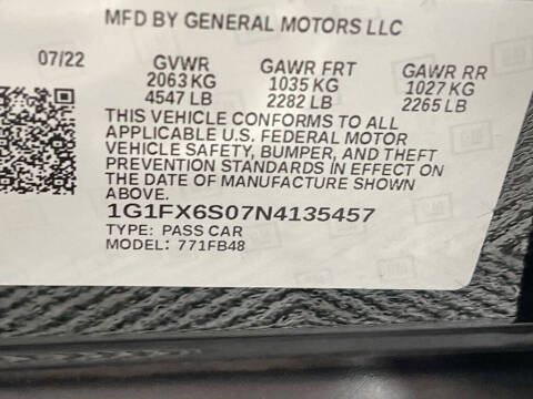 2022 Chevrolet Bolt EV 2LT