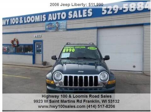 2006 Jeep Liberty for sale at Highway 100 & Loomis Road Sales in Franklin WI