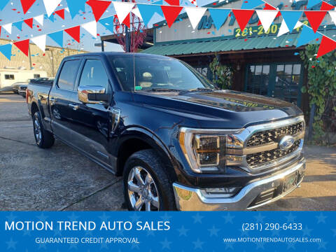 2022 Ford F-150 for sale at MOTION TREND AUTO SALES in Tomball TX