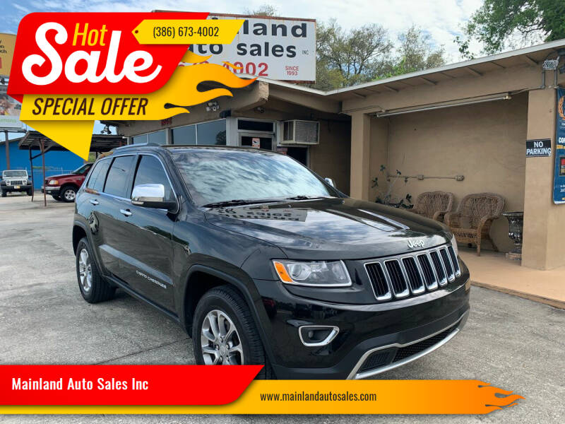 2016 Jeep Grand Cherokee for sale at Mainland Auto Sales Inc in Daytona Beach FL