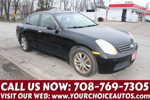 2006 Infiniti G35 for sale at Your Choice Autos in Posen IL