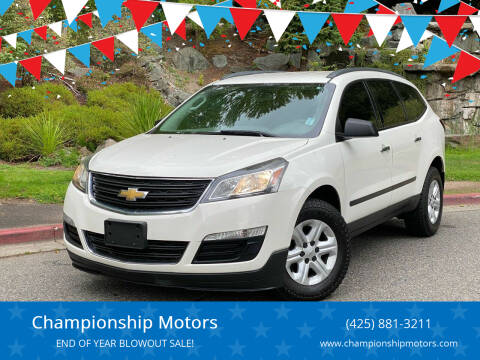 2015 Chevrolet Traverse for sale at Championship Motors in Redmond WA