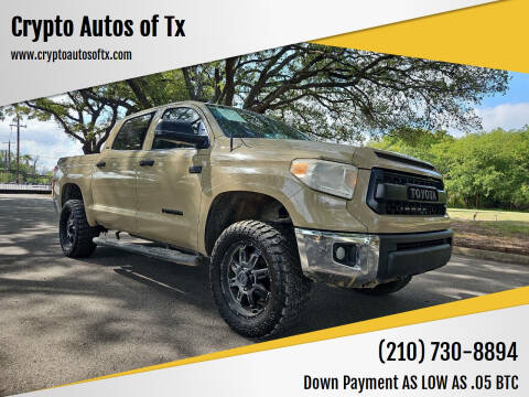 2017 Toyota Tundra for sale at Crypto Autos of Tx in San Antonio TX