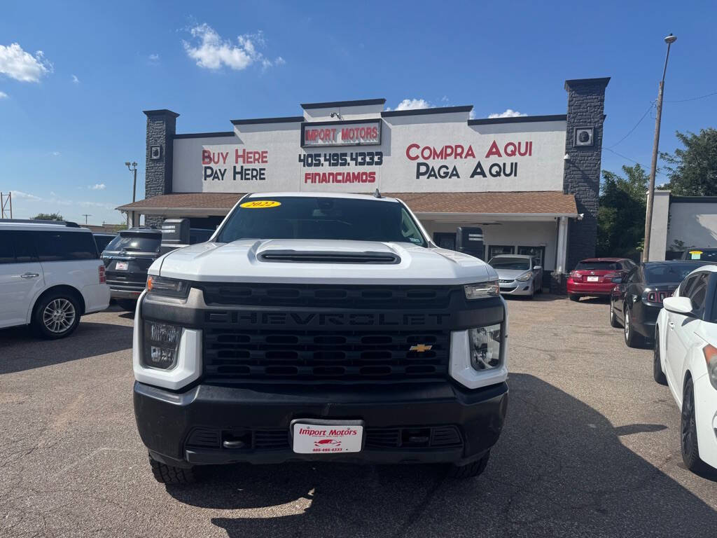 White 2022 Chevrolet Silverado 2500HD Work Truck 1