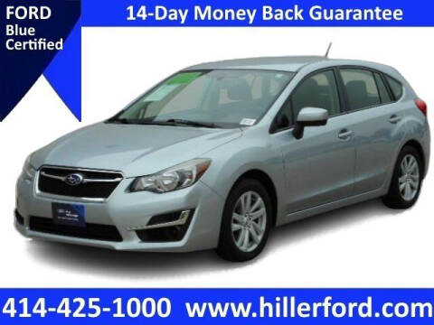 2016 Subaru Impreza for sale at HILLER FORD INC in Franklin WI