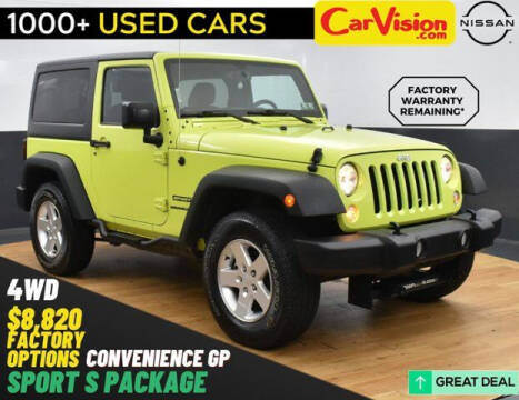 2016 Jeep Wrangler for sale at Car Vision of Trooper in Norristown PA