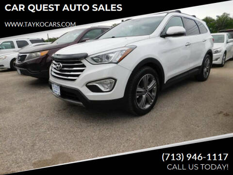 2013 Hyundai Santa Fe for sale at CAR QUEST AUTO SALES in Houston TX