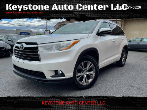 2014 Toyota Highlander for sale at Keystone Auto Center LLC in Allentown PA