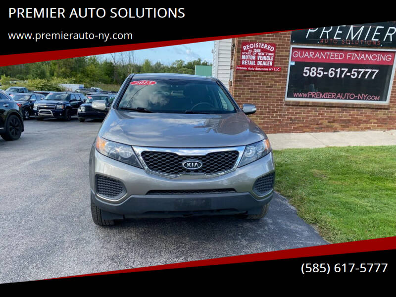 2013 Kia Sorento for sale at PREMIER AUTO SOLUTIONS in Spencerport NY