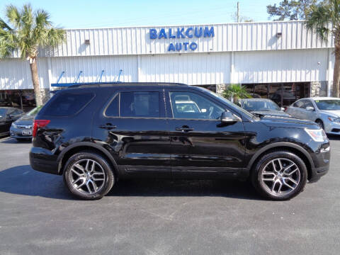 2018 Ford Explorer for sale at BALKCUM AUTO INC in Wilmington NC