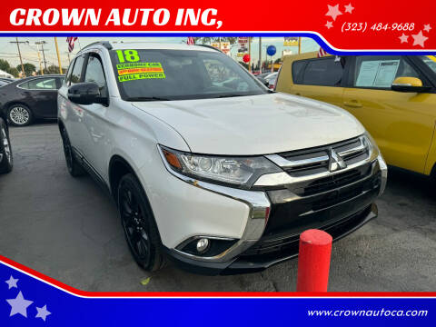 2018 Mitsubishi Outlander for sale at CROWN AUTO INC, in South Gate CA