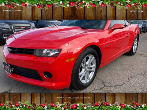 2015 Chevrolet Camaro for sale at Nations Auto Inc. in Denver CO