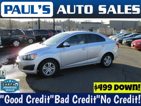 2014 Chevrolet Sonic for sale at Paul's Auto Sales in Eugene OR