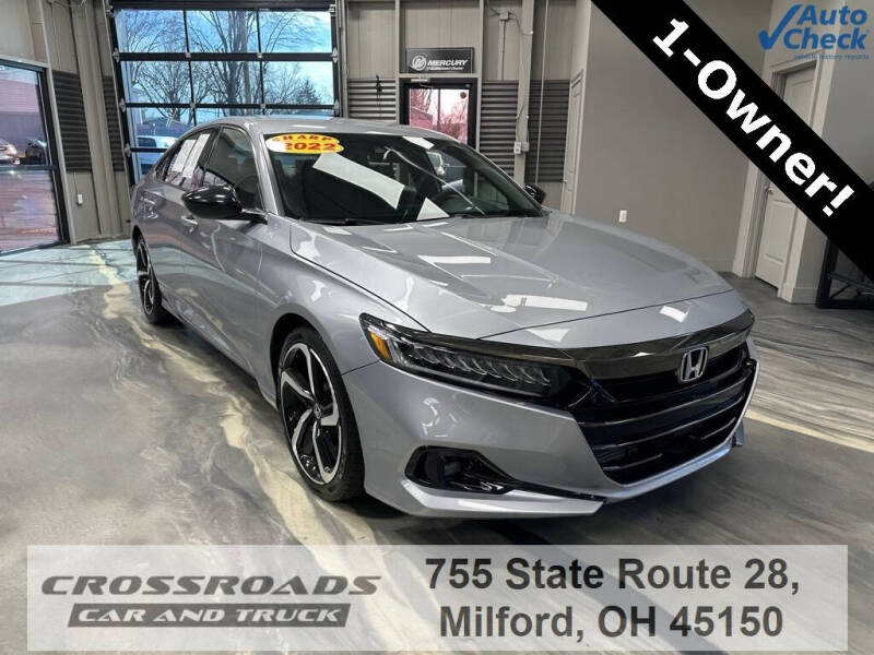 2022 Honda Accord for sale at Crossroads Car and Truck - Crossroads Car & Truck - Milford in Milford OH