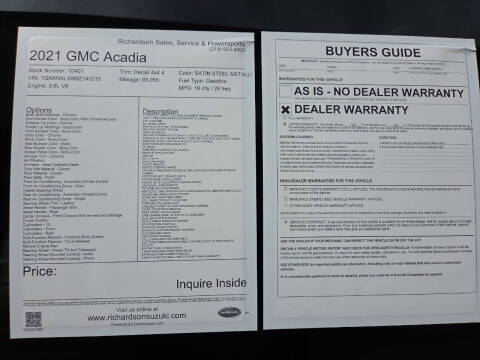 2021 GMC Acadia Denali