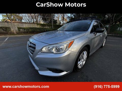2015 Subaru Legacy for sale at CarShow Motors in Sacramento CA