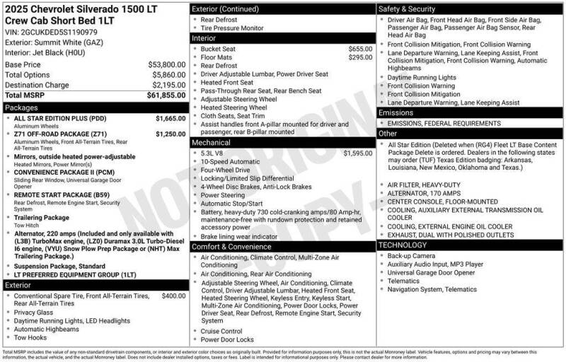2025 Chevrolet Silverado 1500