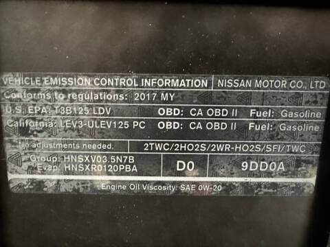 2017 Nissan Maxima 3.5 SR