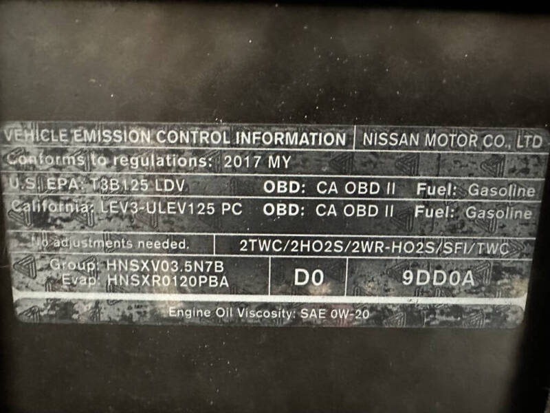 2017 Nissan Maxima 3.5 SR