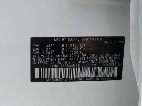 2024 Subaru Legacy Limited