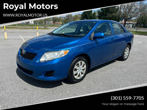2010 Toyota Corolla for sale at Royal Motors in Hyattsville MD