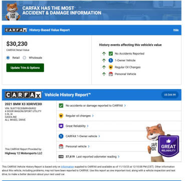 2021 BMW X3 xDrive30i