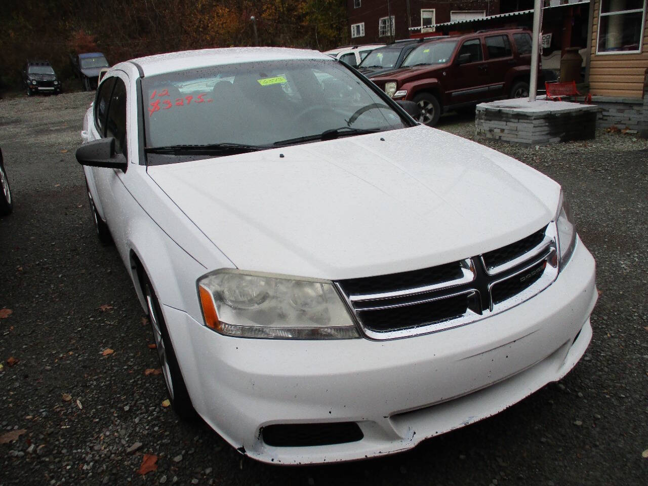 White 2012 Dodge Avenger SE SE 4dr Sedan 1